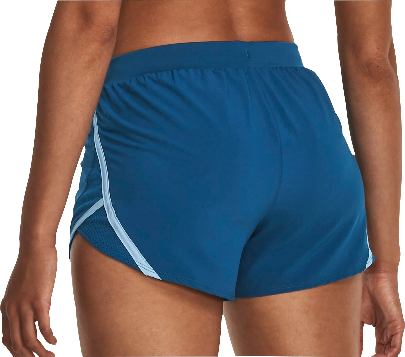 volleyball outfit Flex Foam Insert Under Armour Fly By 2.0 Womens Running Shorts - Blue