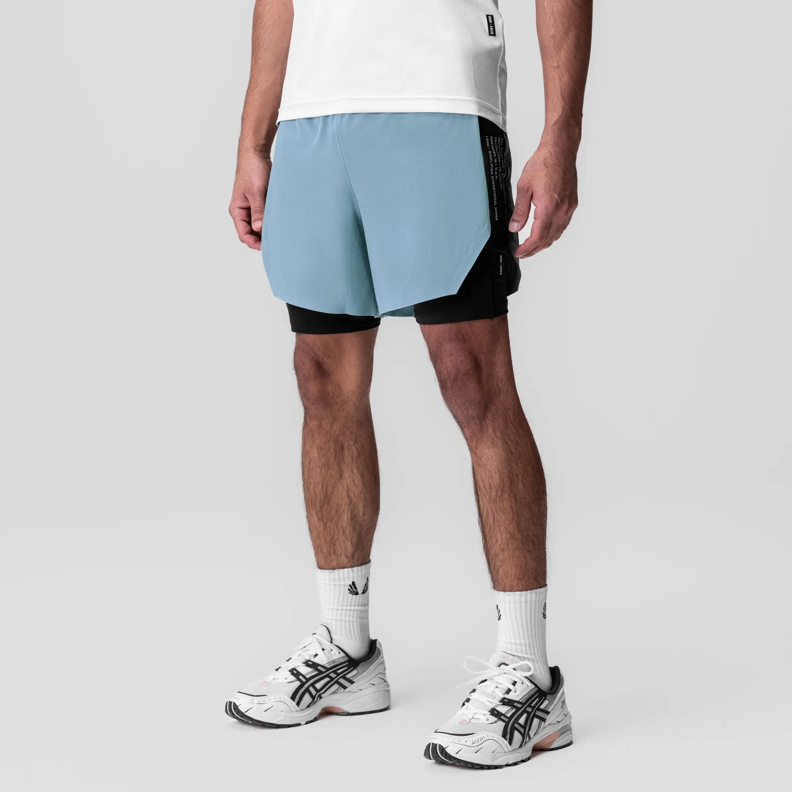 Moisture wicking cycling clothing 0953. Aerotex? Hybrid Liner Short - Light Sky