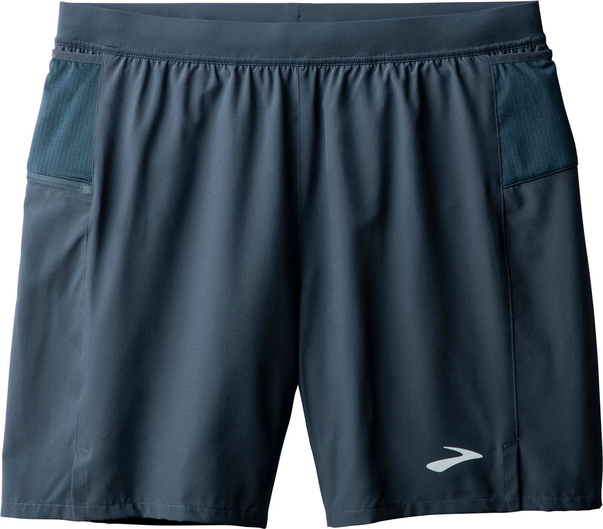 City Mood Brooks 7 Inch Journey 2 In 1 Mens Running Shorts - Blue