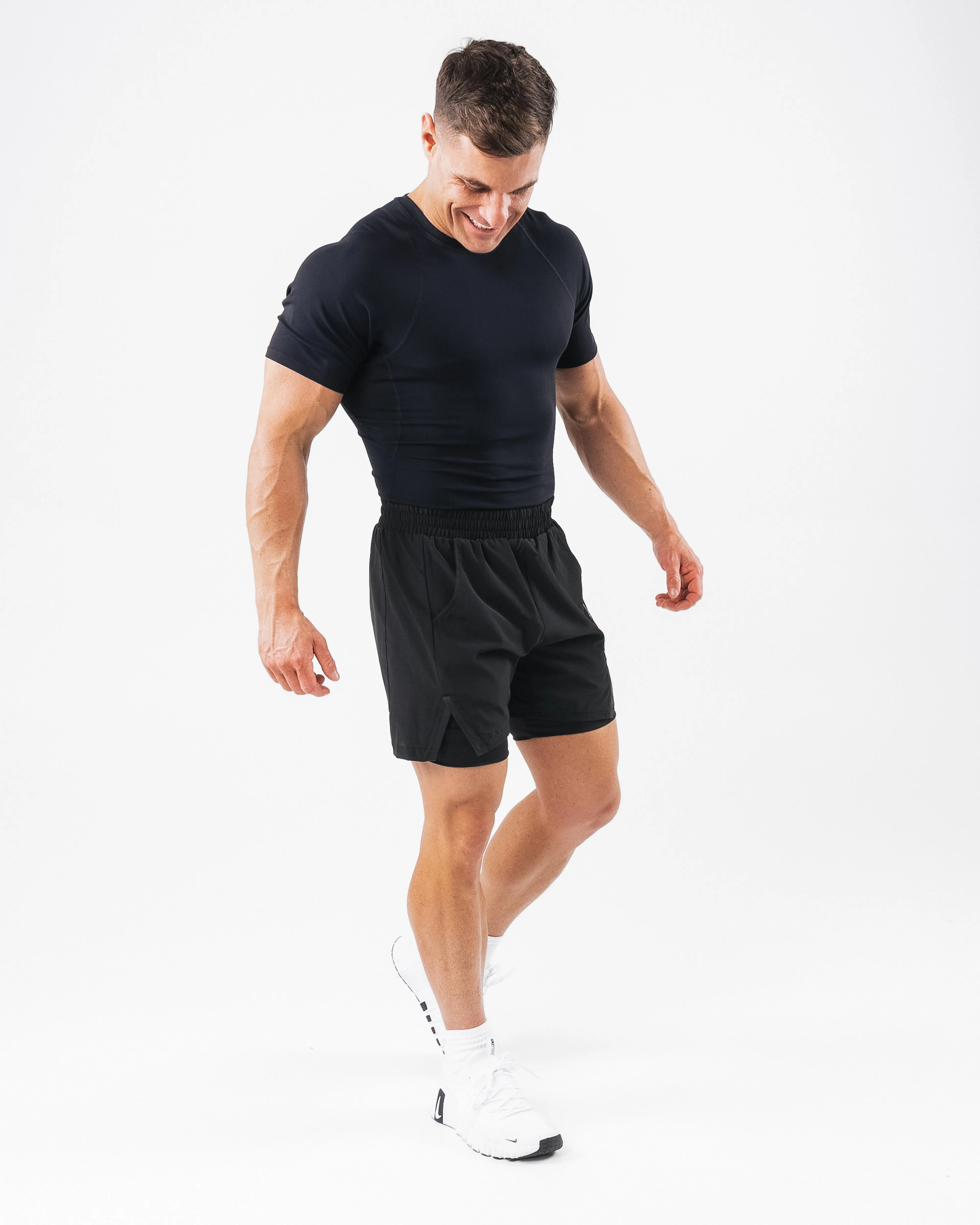 Infinity Short - Black Soft Material Teflon Coated Finish