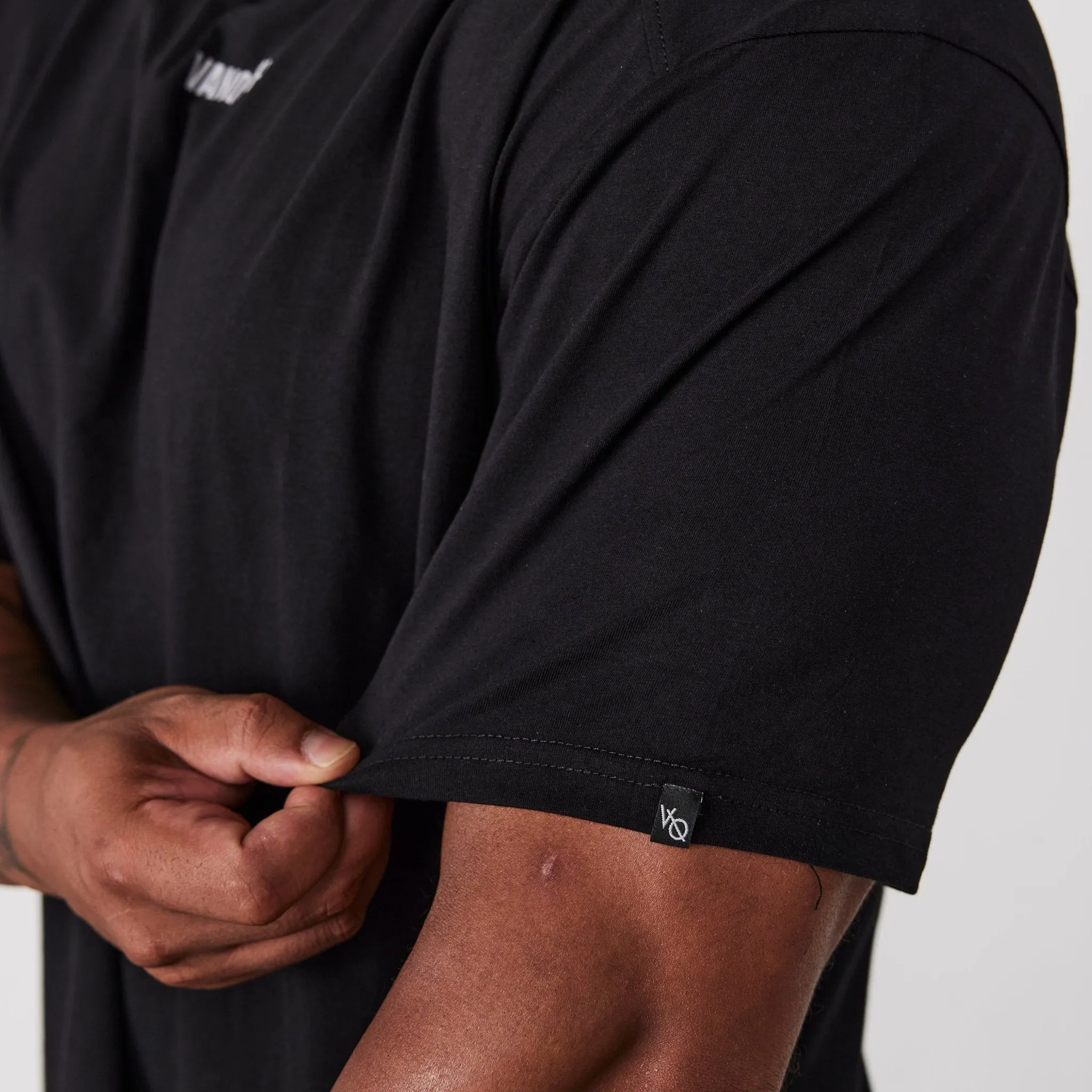 Vanquish Essential Black Oversized T Shirt Non Irritating Tags