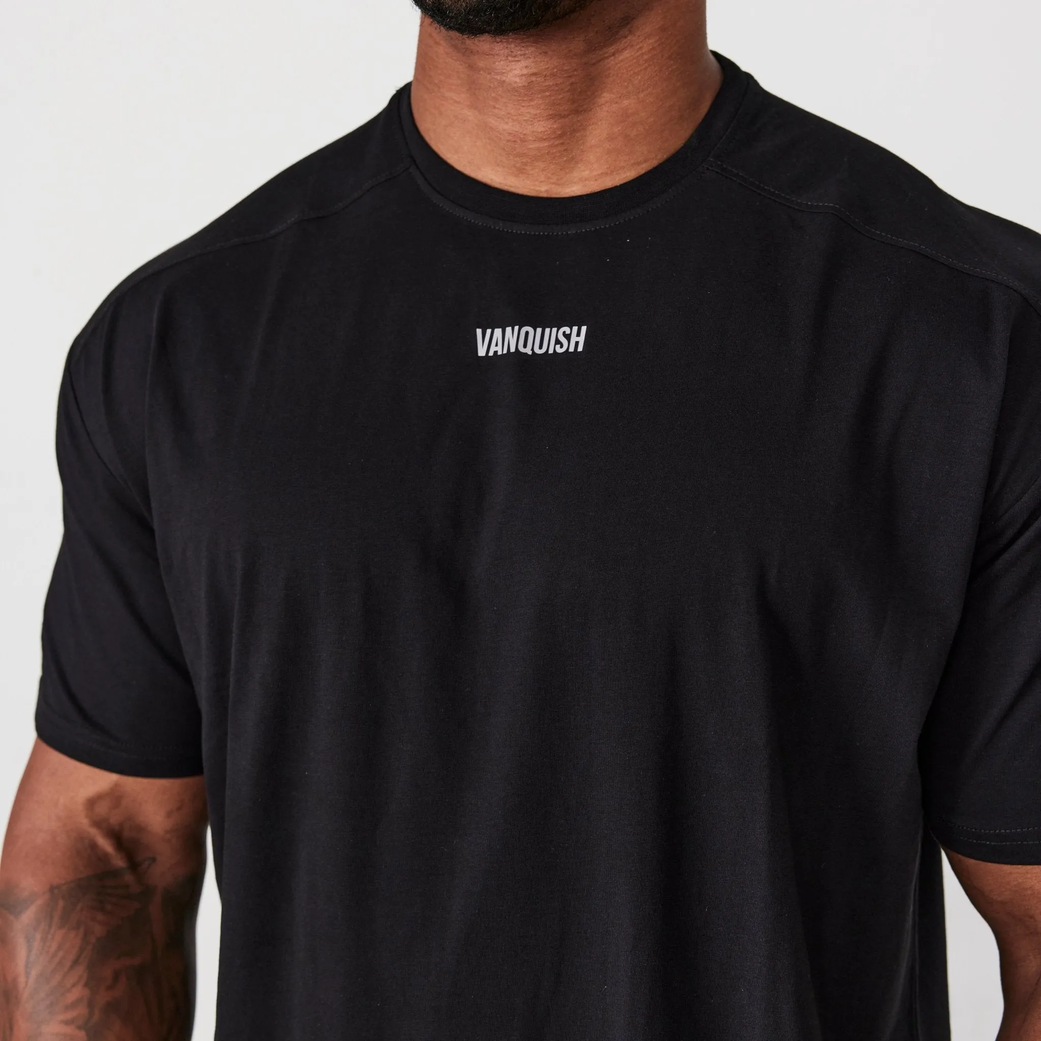 Vanquish Essential Black Oversized T Shirt Street Smart