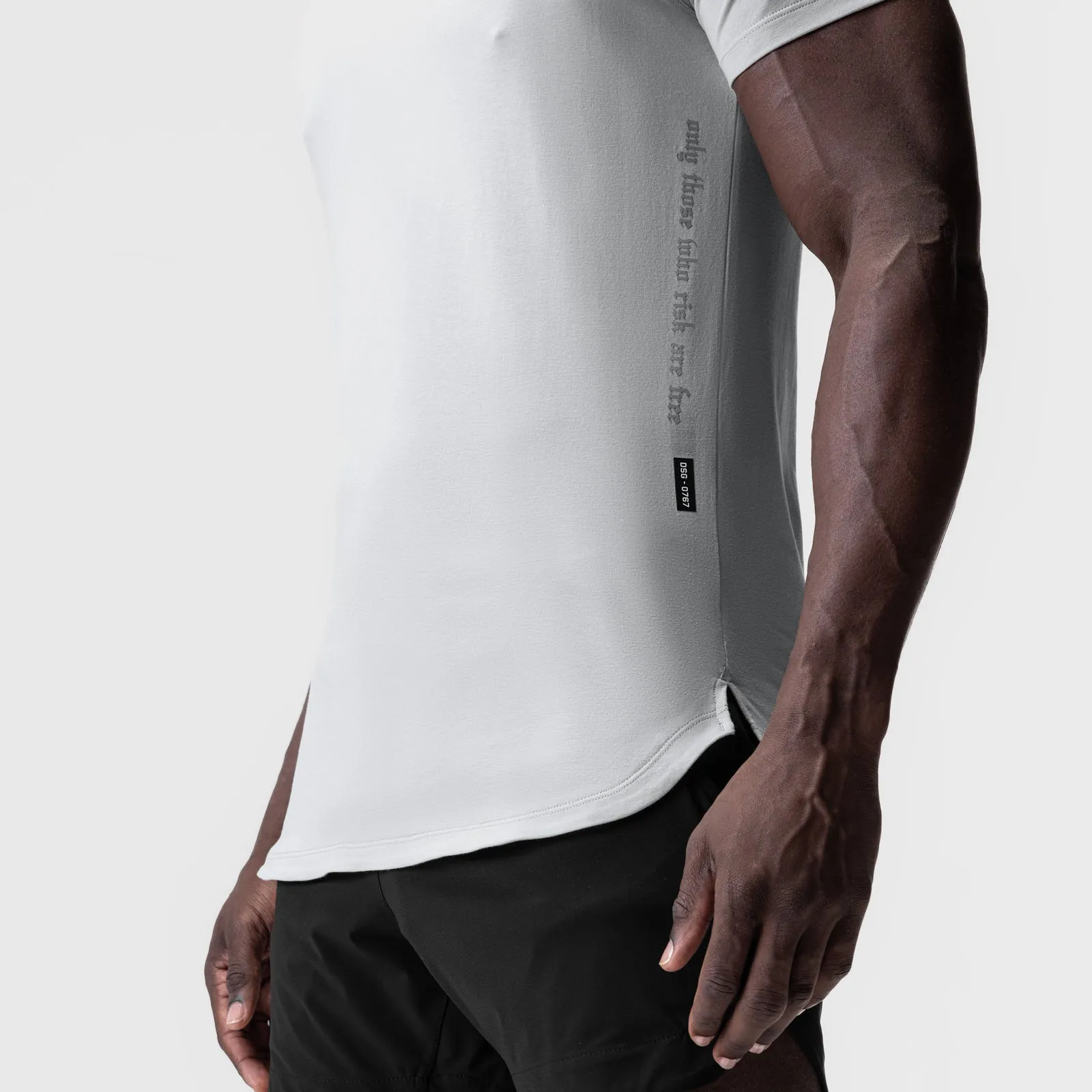 0767. Supima? Established Tee - Slate Grey Short sleeved breeziness