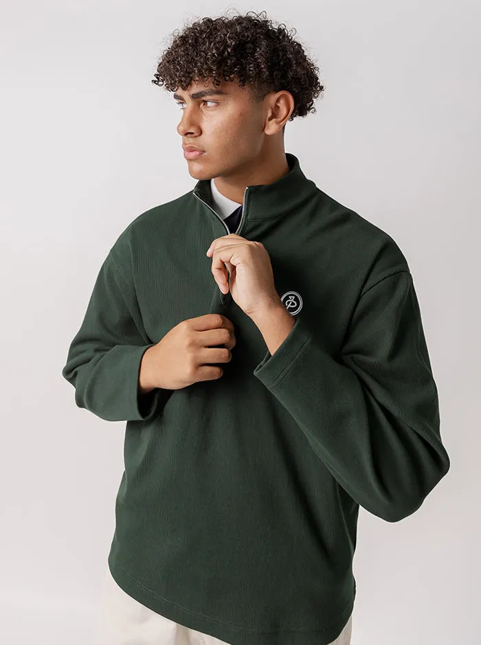 Quarter Zip Pullover Lizard like sweatshirt material