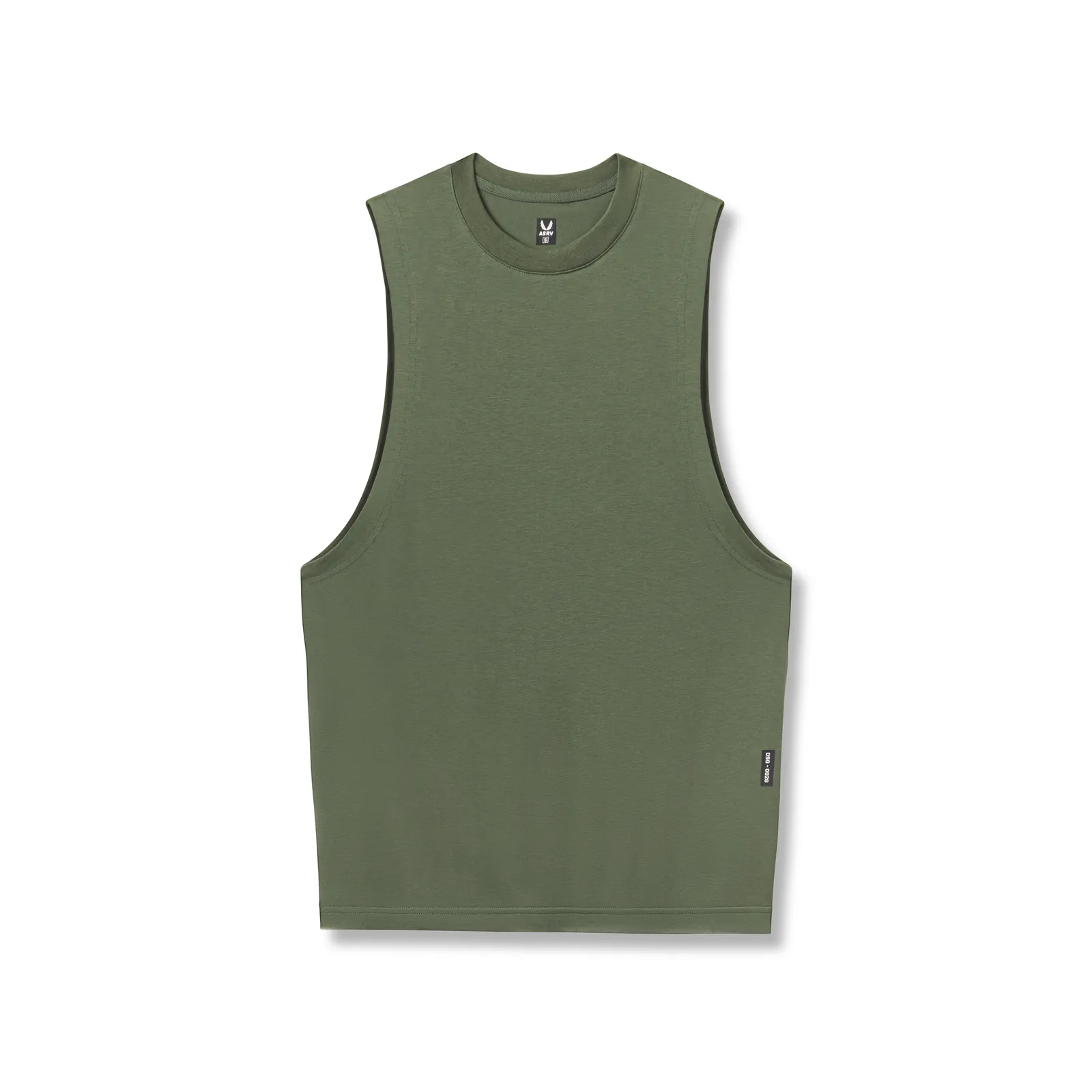 0926. Supima? Muscle Tank - Olive high - ground - clearance pre war preparation