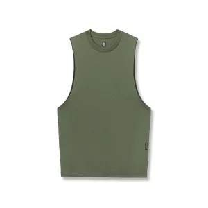 0926. Supima? Muscle Tank - Olive high - ground - clearance pre war preparation