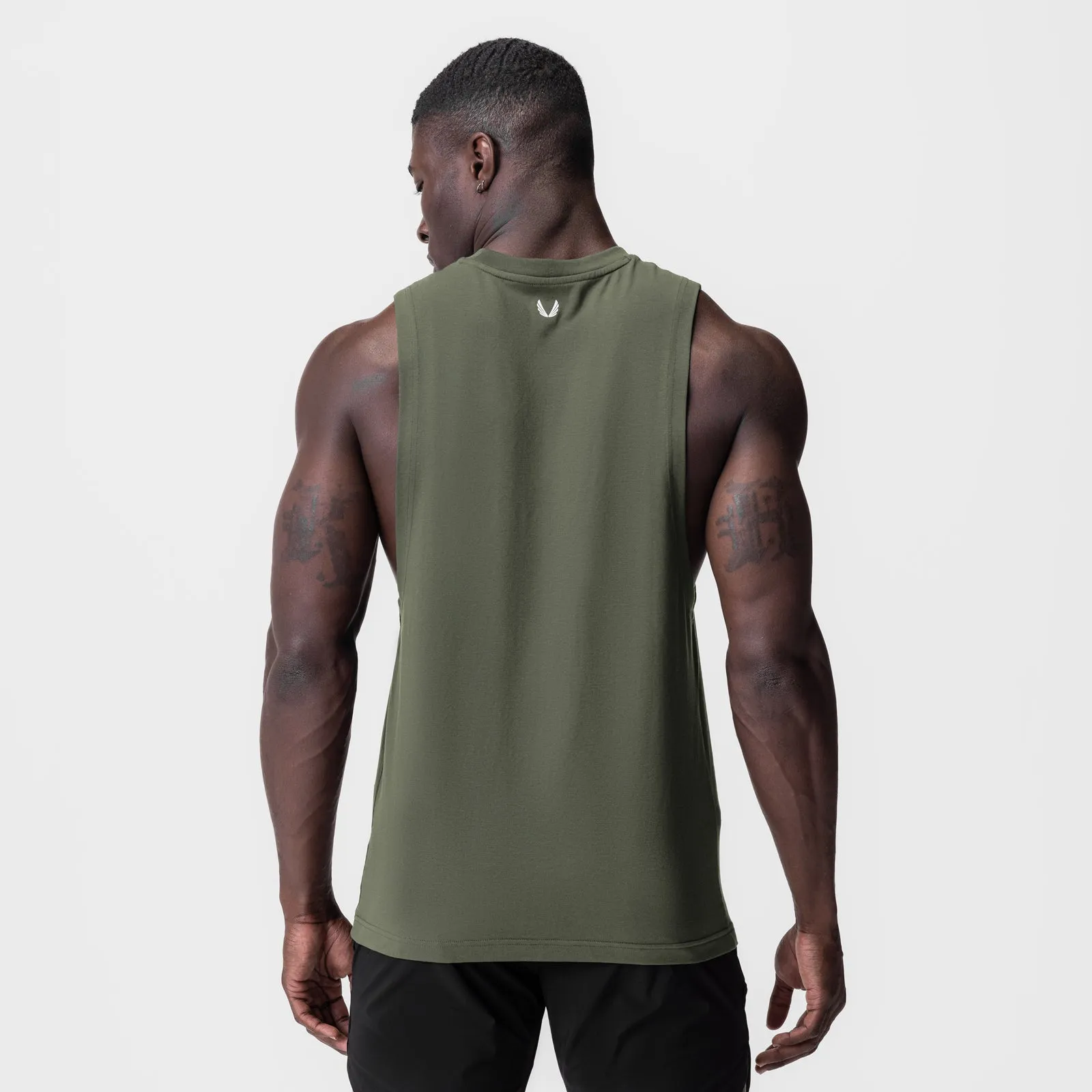 dusty environment 0926. Supima? Muscle Tank - Olive