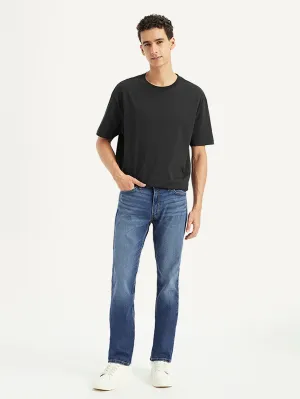 Men's 511 Blue Slim Fit Mid Rise Jeans Night Out Daily Wear Go-to Comfort