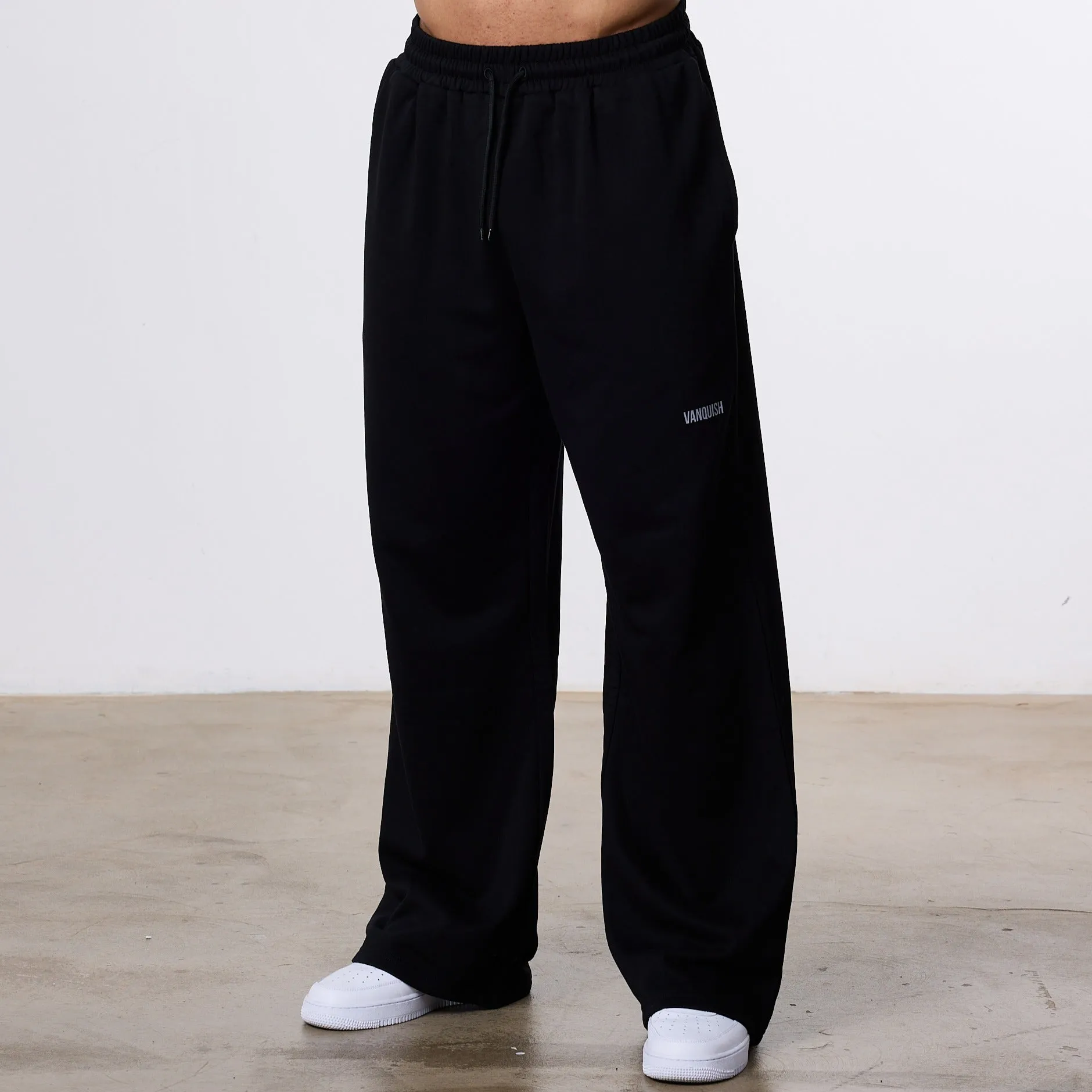 Vanquish Essential Black Straight Leg Sweatpants Odor Control Technology