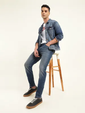 Chill Fit Men's 512 Blue Slim Tapered Fit Mid Rise Jeans
