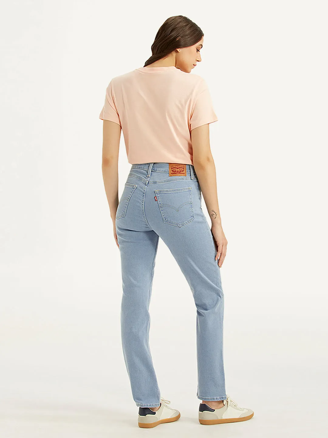 Parent Style Trend Setter Classic Style Women's 724 Light Blue Straight Fit High Rise Jeans