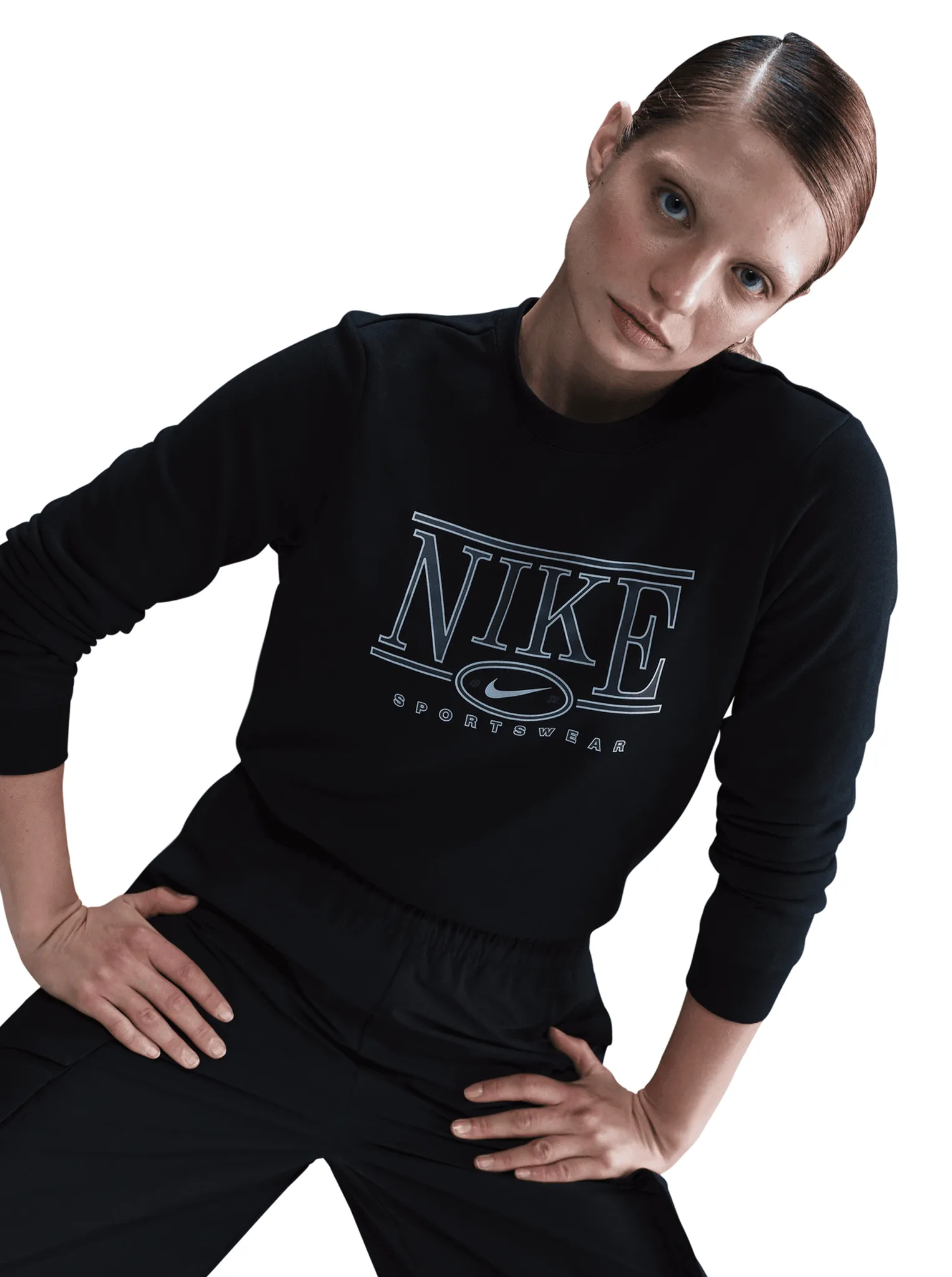 Sportswear Club Fleece Crew-Neck Sweatshirt Neutral Tones Hamster like