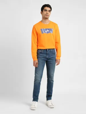 Men's 512 Blue Slim Tapered Fit Mid Rise Jeans Everyday Wear