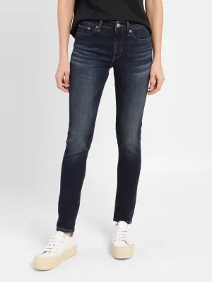 Outdoor Ready Subtle Detail Women's 711 Blue Skinny Fit Mid Rise Jeans