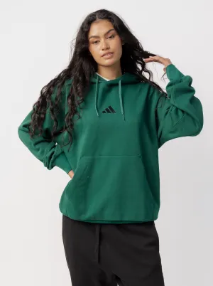 Floral Motif Outdoor Street Essentials Feelcozy Fleece Hoodie Unisex