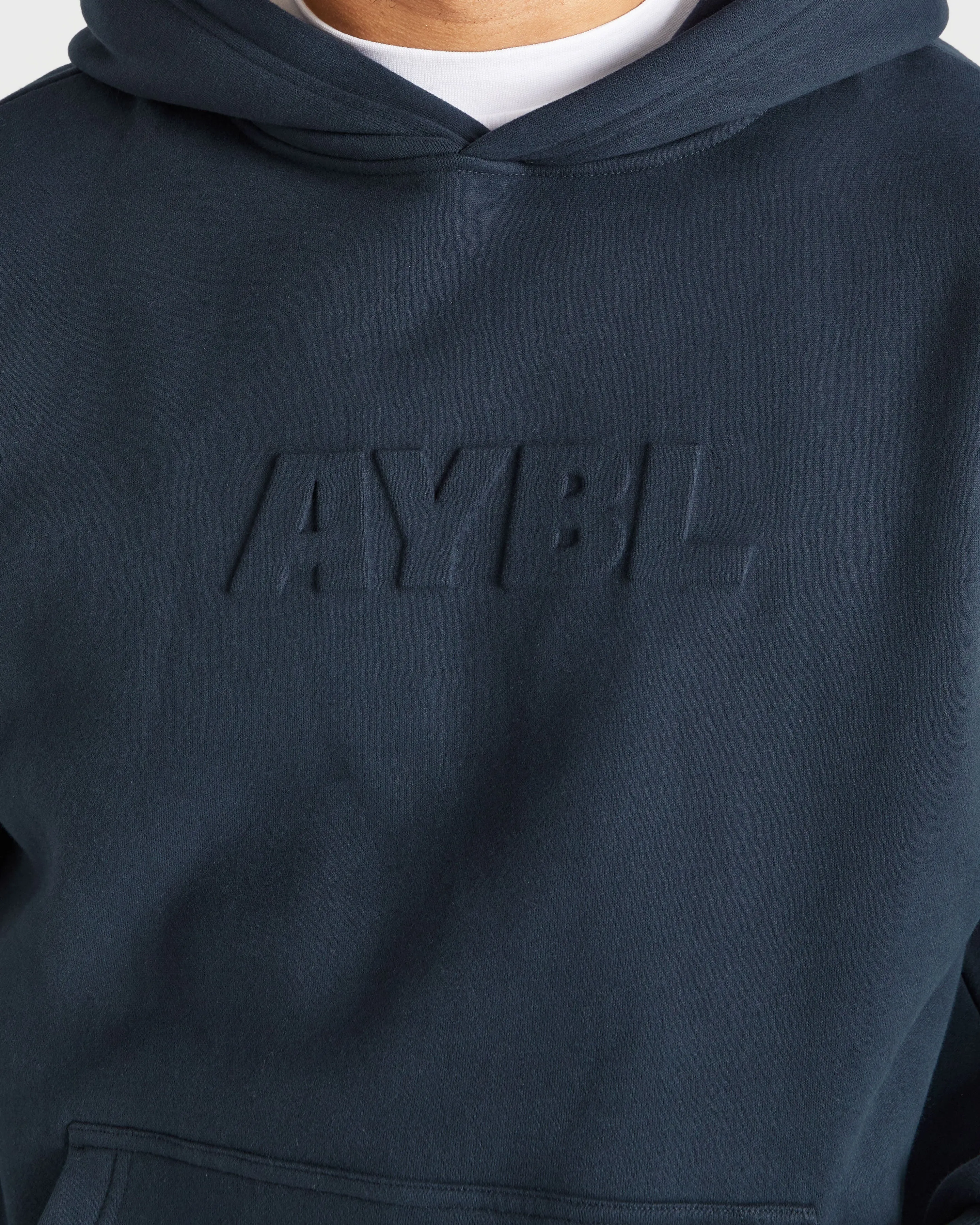 Etched Hoodie - Navy disabled friendly Minimalist Trim