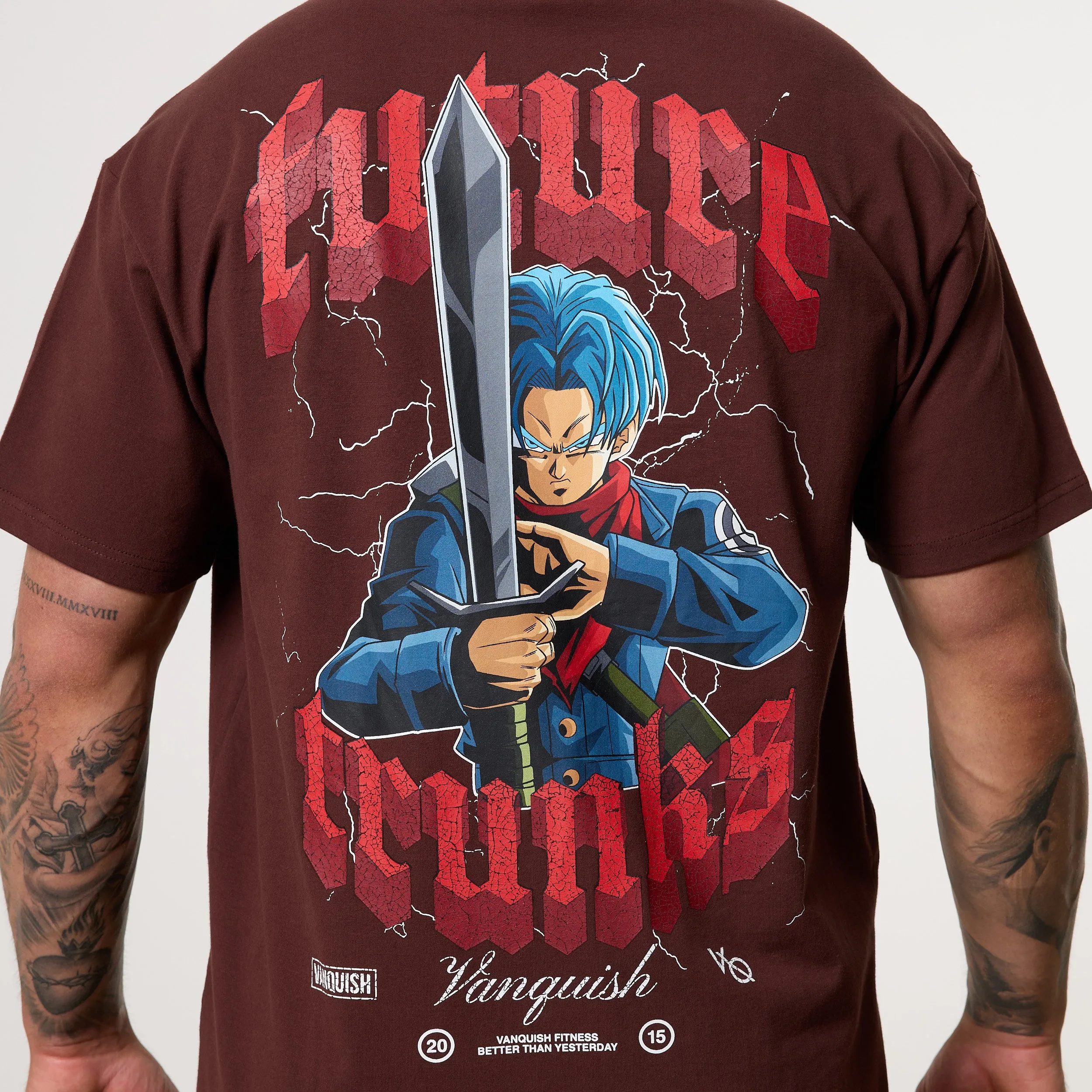 Vanquish DBS Trunks Brown T-Shirt Classic Crew Neck