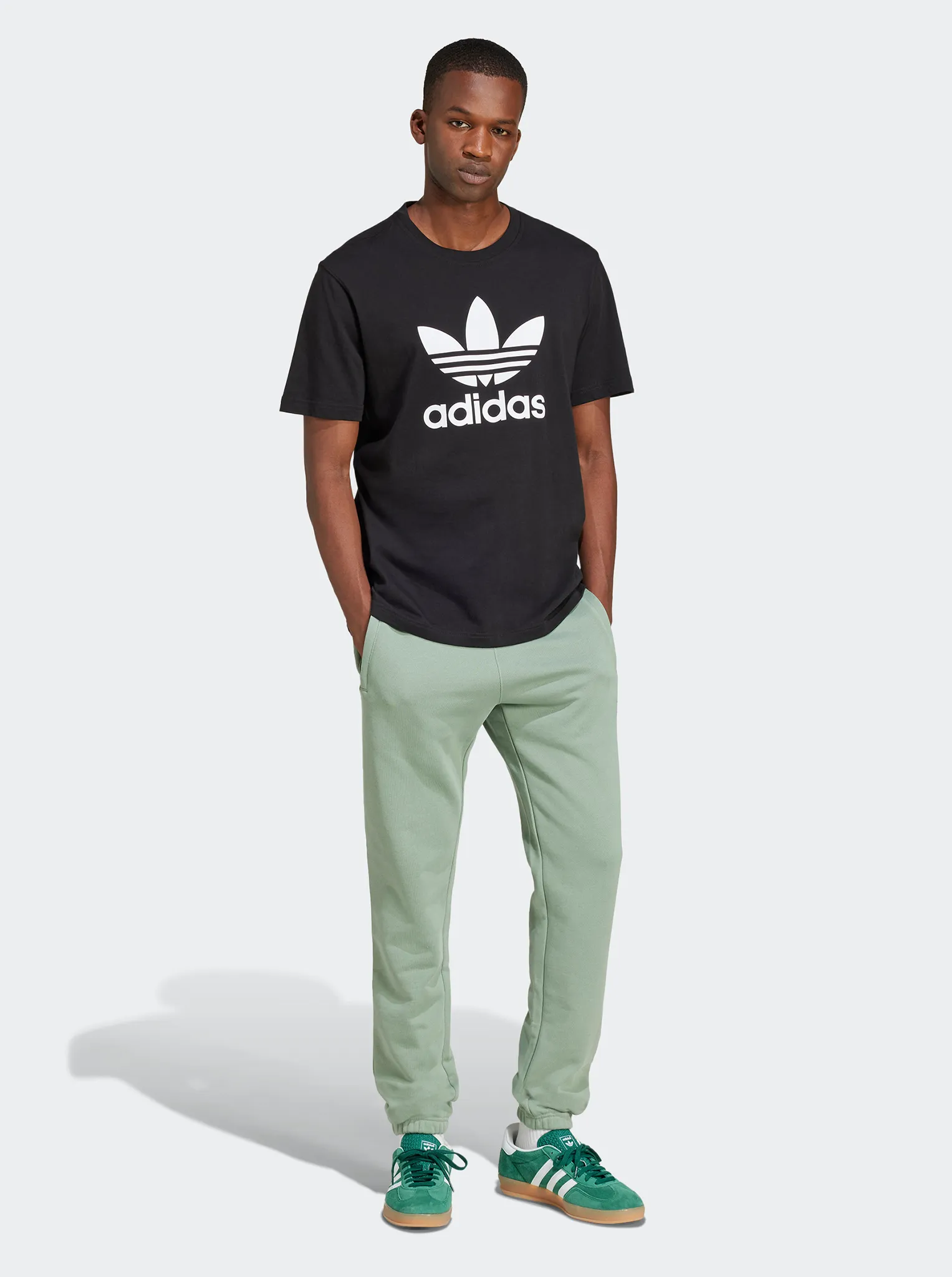 Trefoil Essentials French Terry Pants Anti Pilling Finish Effortless Style
