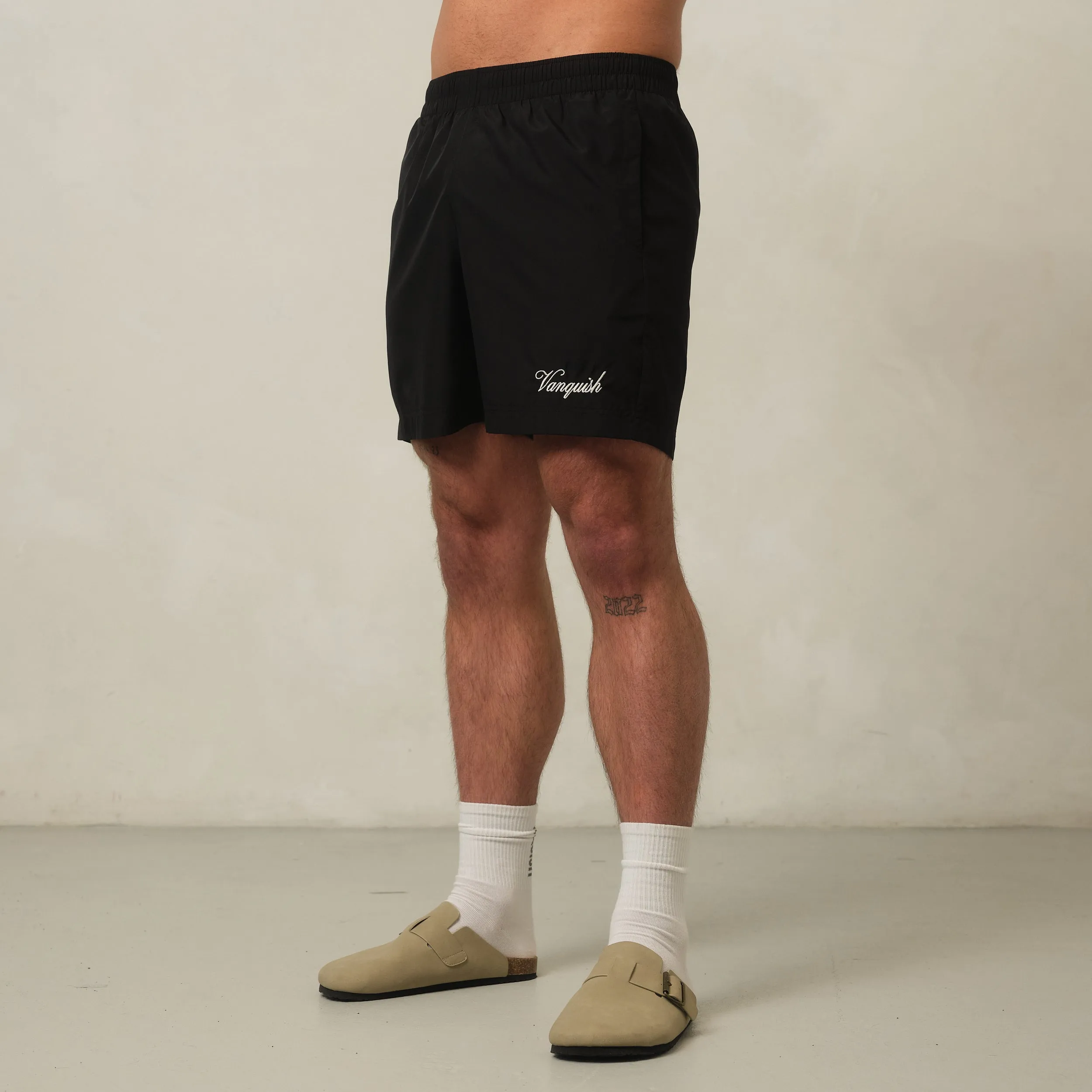 Zero Chafe Construction Vanquish Off Season Black Swim Shorts