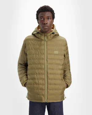 Organic Cotton Material classic clothing Levi's? Pierce Packable Jacket - Martini Olive