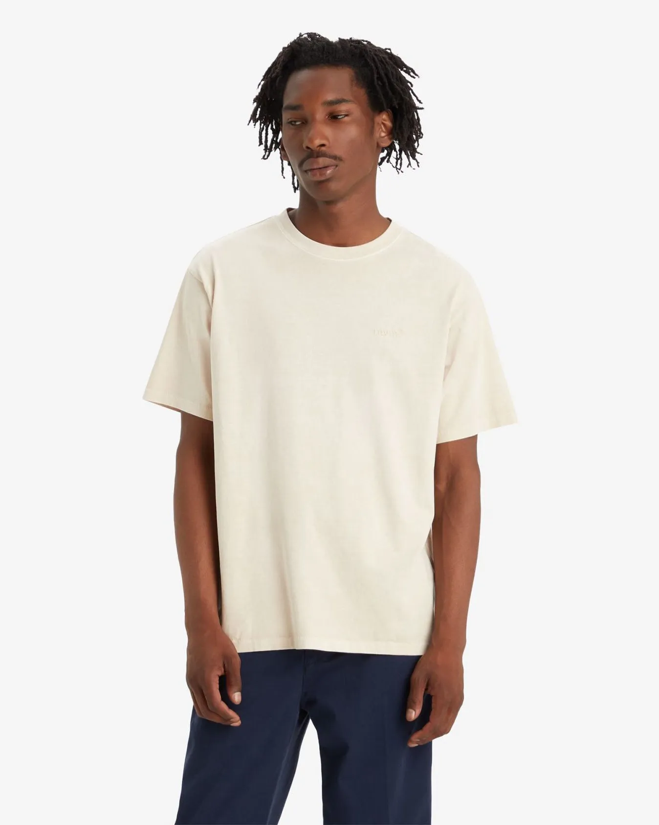 Go-To Garment Lightweight Denim Blend Levi's? Red Tab Vintage Tee - Fog Garment Dye