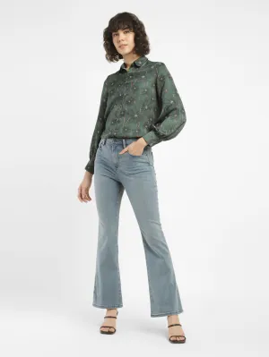 Trend Setter Home Comfort Couple Look Elegant Summer Vibes Women's Redloop 725 Blue Flared Fit High Rise Jeans