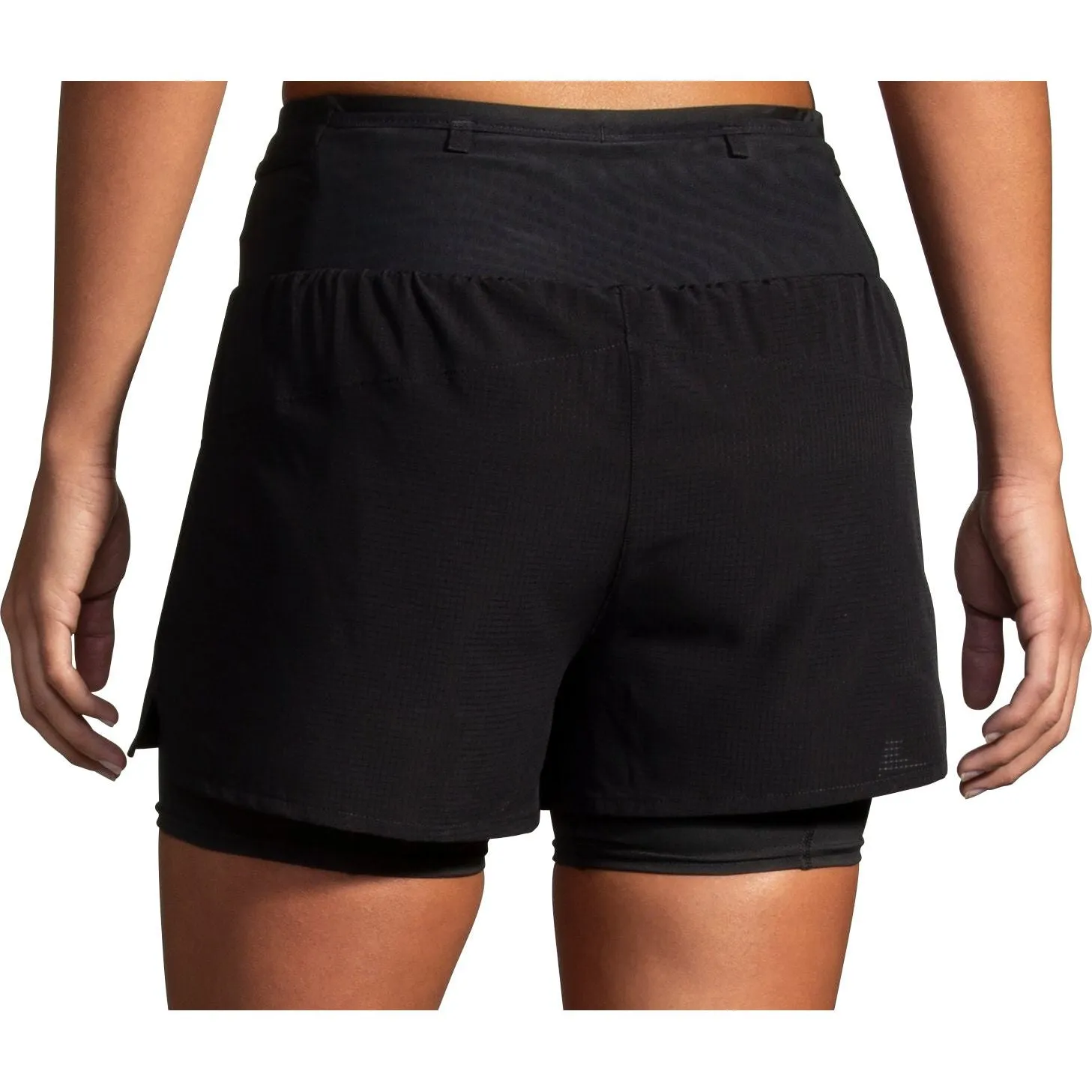 Brooks 3 Inch High Point 2.0 2 In 1 Womens Running Shorts - Black Stylish Design