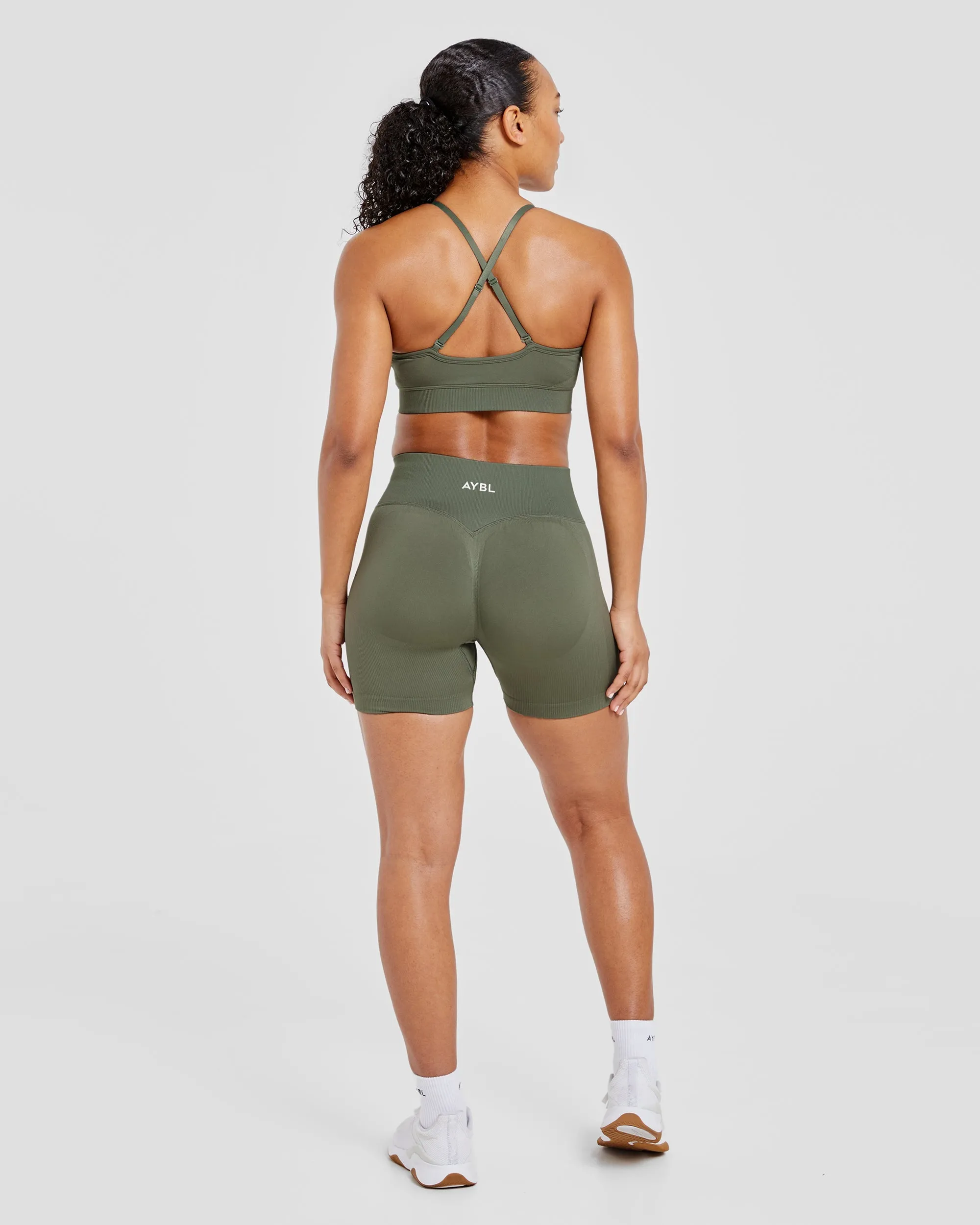 Lightweight Underwear Adapt Seamless Sports Bra - Green