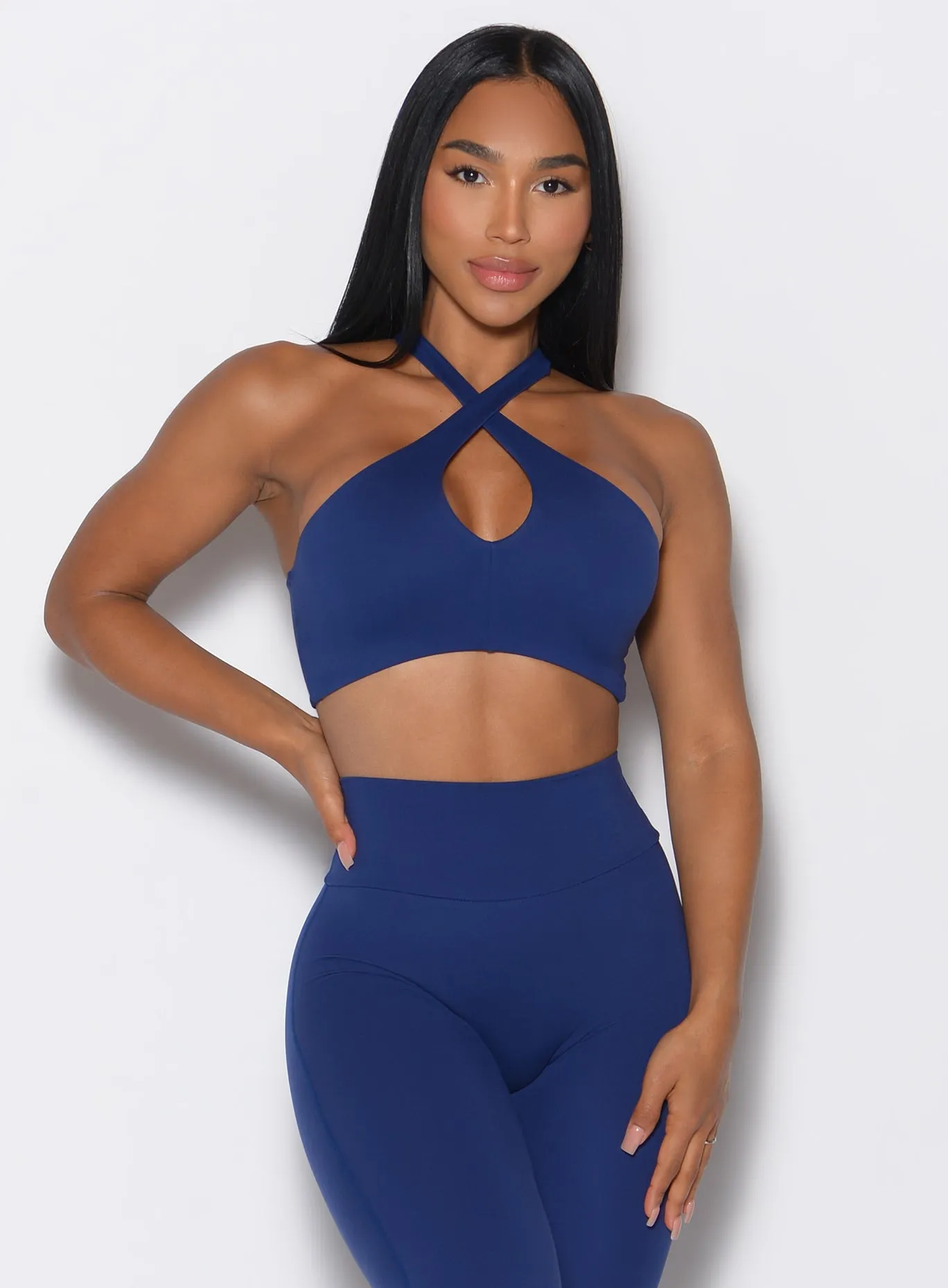 Adjustable Comfort Cross Over Halter Bra