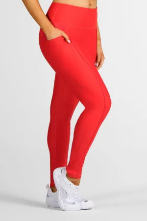 Miss America Leggings in Crowned Red Smart Wear