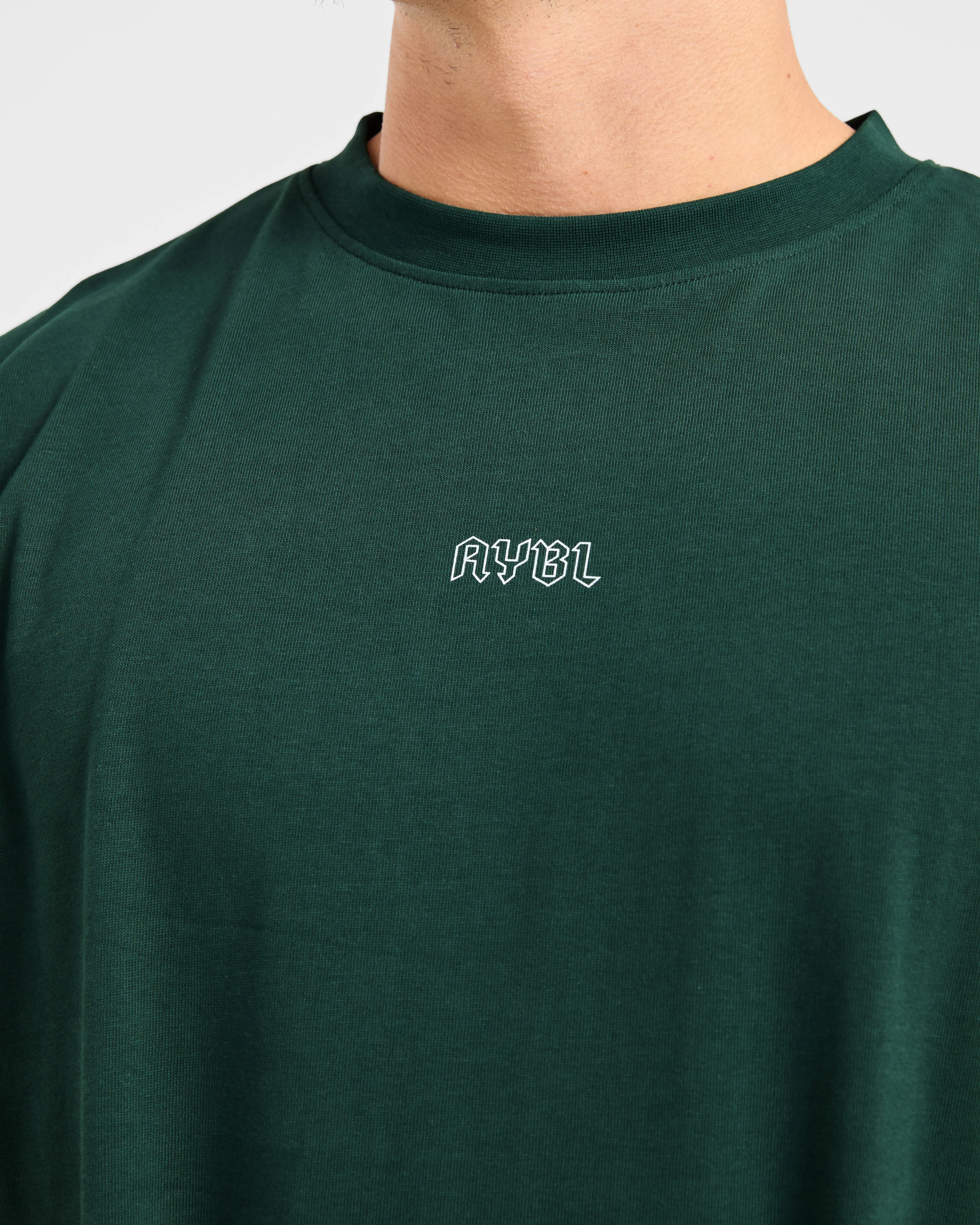 Seasonal Outfit Breathable Yarn Composition Rebound T Shirt - Forest Green