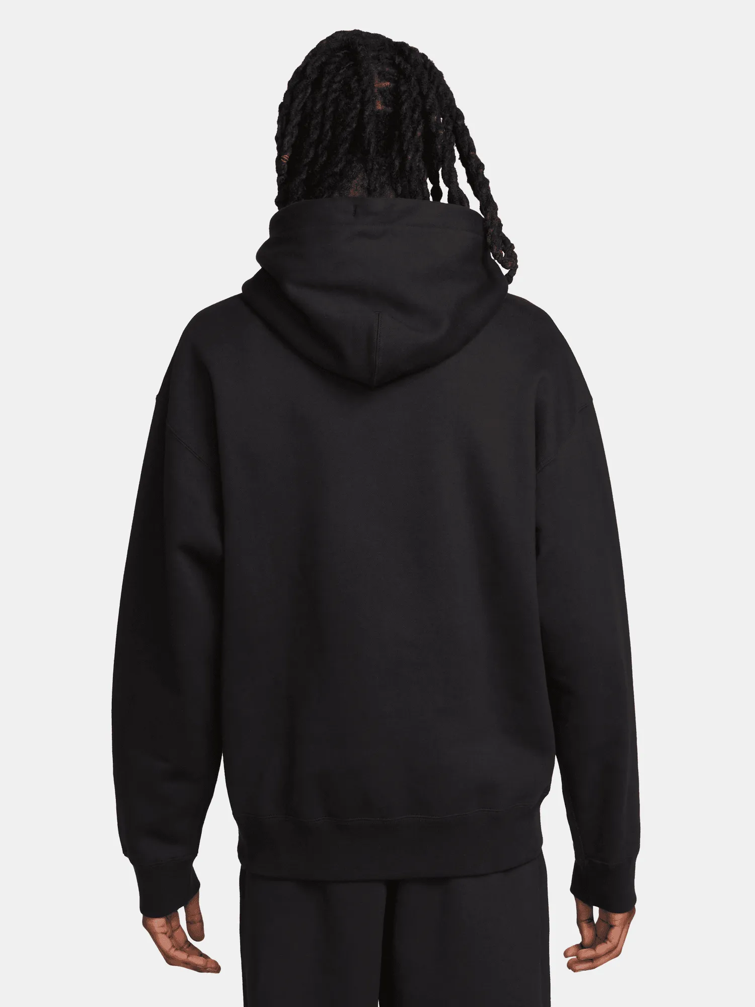 Fleece Pullover Hoodie Flexible Hood Structure Ibex like