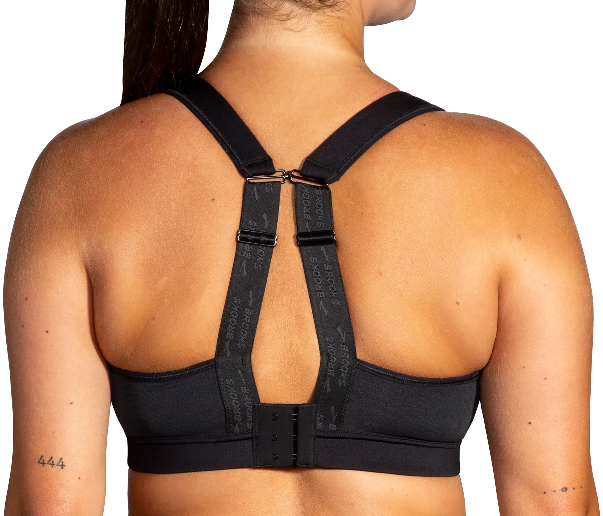 Seamless Look Brooks Convertible 2.0 Womens Sports Bra - Black