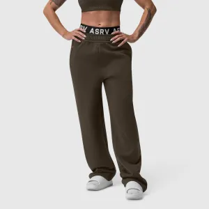 W034. Sorona? Terry Straight Leg Sweats - Dark Earth Easy Care Fabric Technology Adaptable Fit Light Fabric