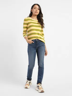 Utility Look Women's 311 Blue Skinny Fit Mid Rise Jeans