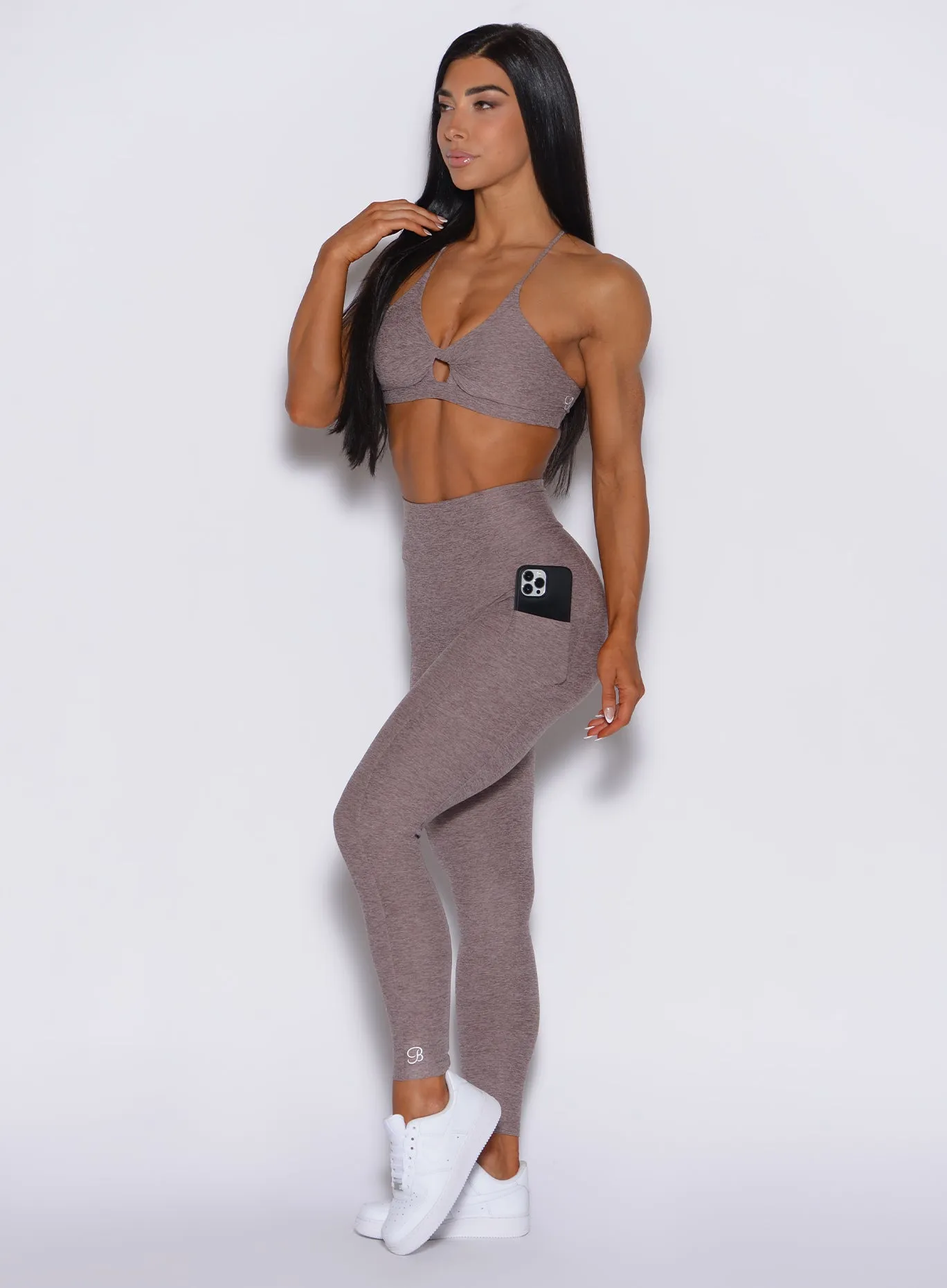 Studio Practice Eco Friendly No Ride Down Waist Curves Leggings