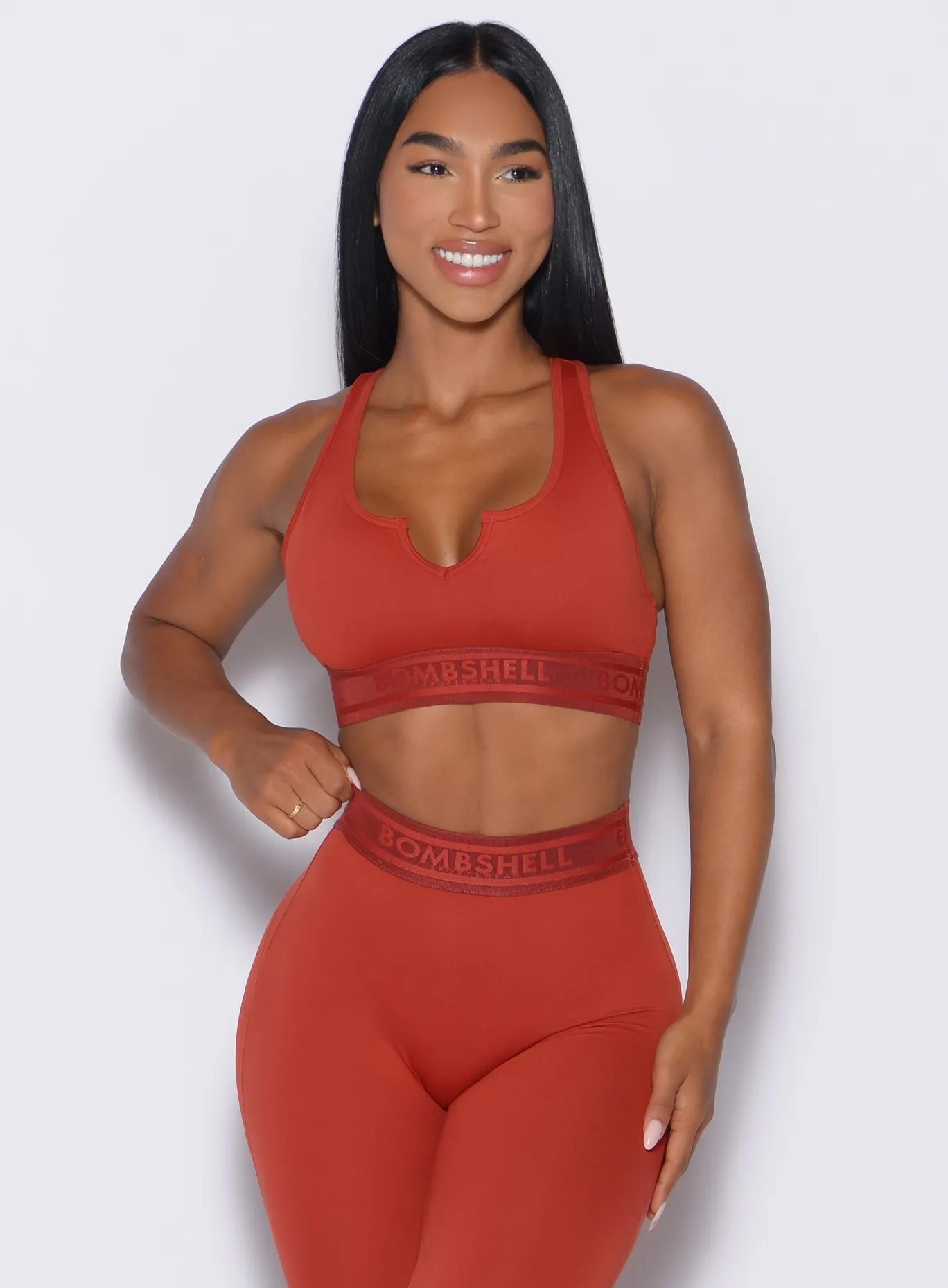 Bombshell Active Bra racerback White activewear