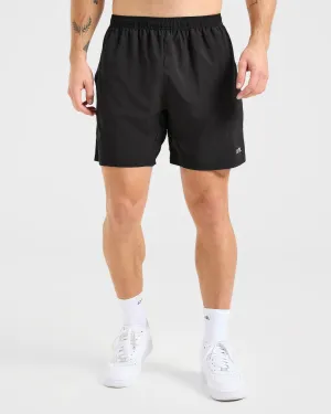maternity option Wind Resistant Panels Core 7" Shorts - Black
