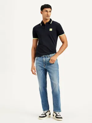Men's 541 Blue Athletic Tapered Fit Mid Rise Jeans Fashion Uniform Weekend Getaway Trend Setter