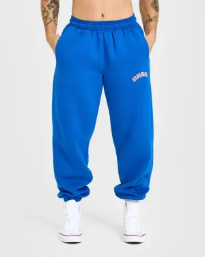 Office Friendly DurableHemming Foundations Joggers With Graphic | Oasis Blue