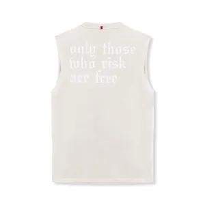 0807. Tech Essential? Relaxed Cutoff - Stone/White "OTWR" Durable Binding