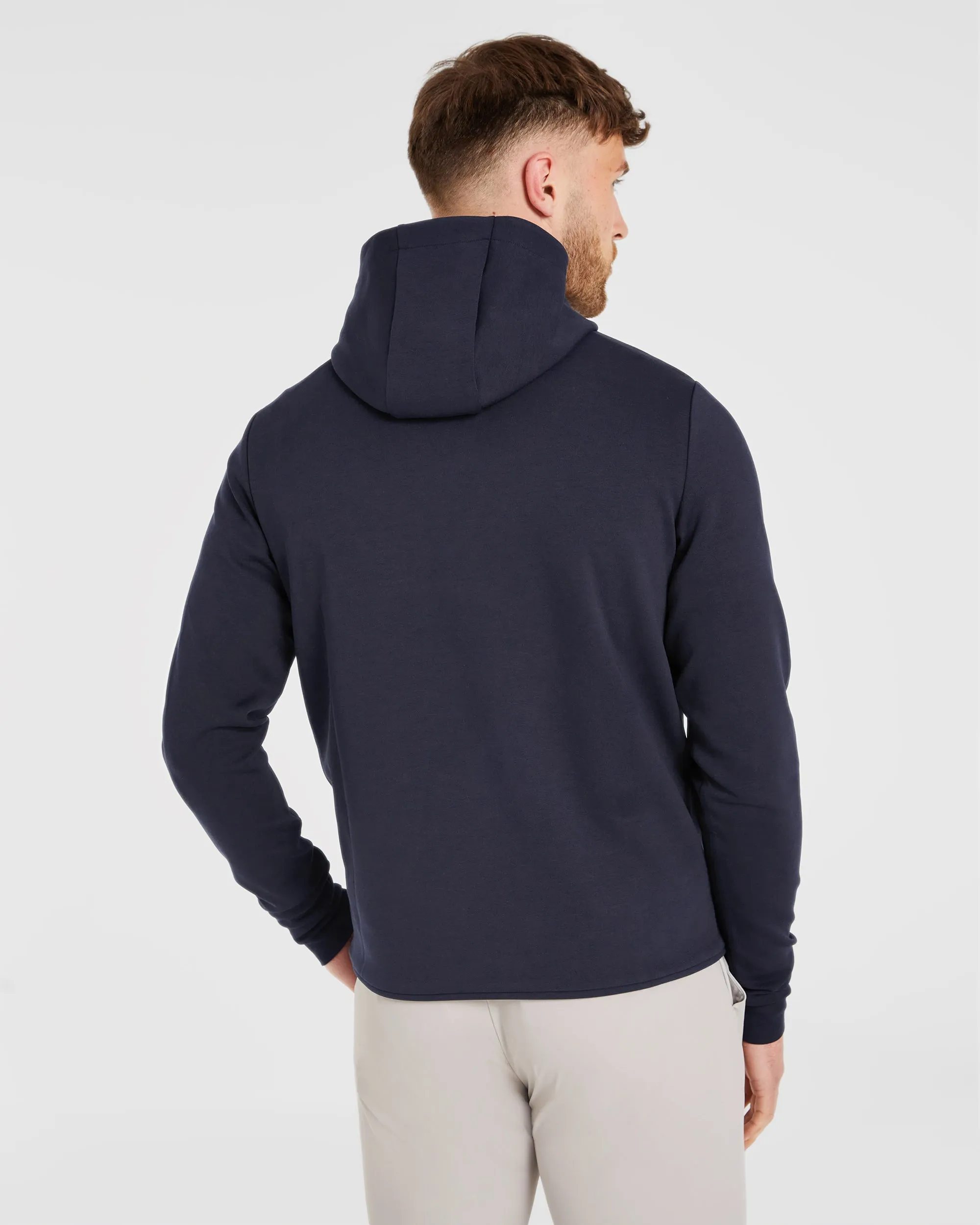 Performance Hoodie - Navy Minimalist Look Caribbean style