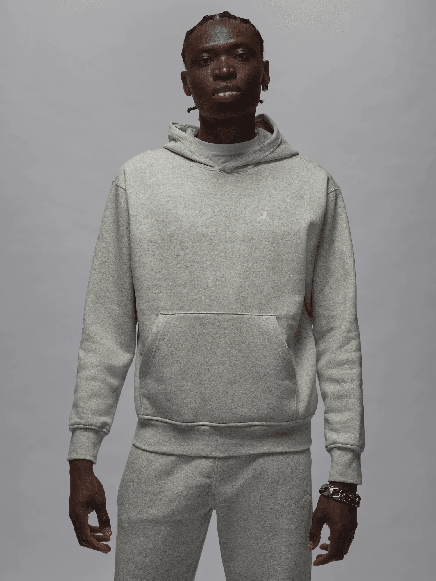 Leather Accents Neutral palette Jordan Brooklyn Fleece Hoodie
