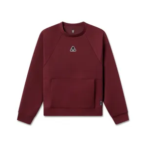 Hooded Design Butterfly like 1020. Dri-Core? Oversized Crewneck - Crimson