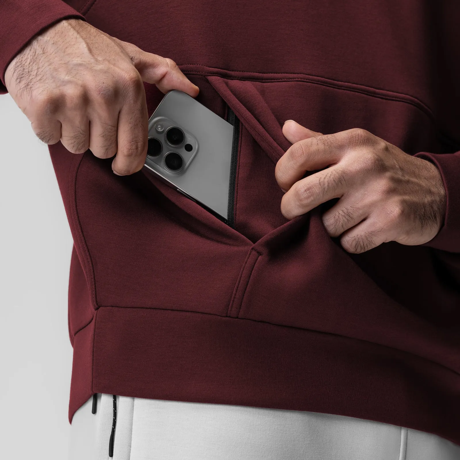 Matte Finish 1020. Dri-Core? Oversized Crewneck - Crimson