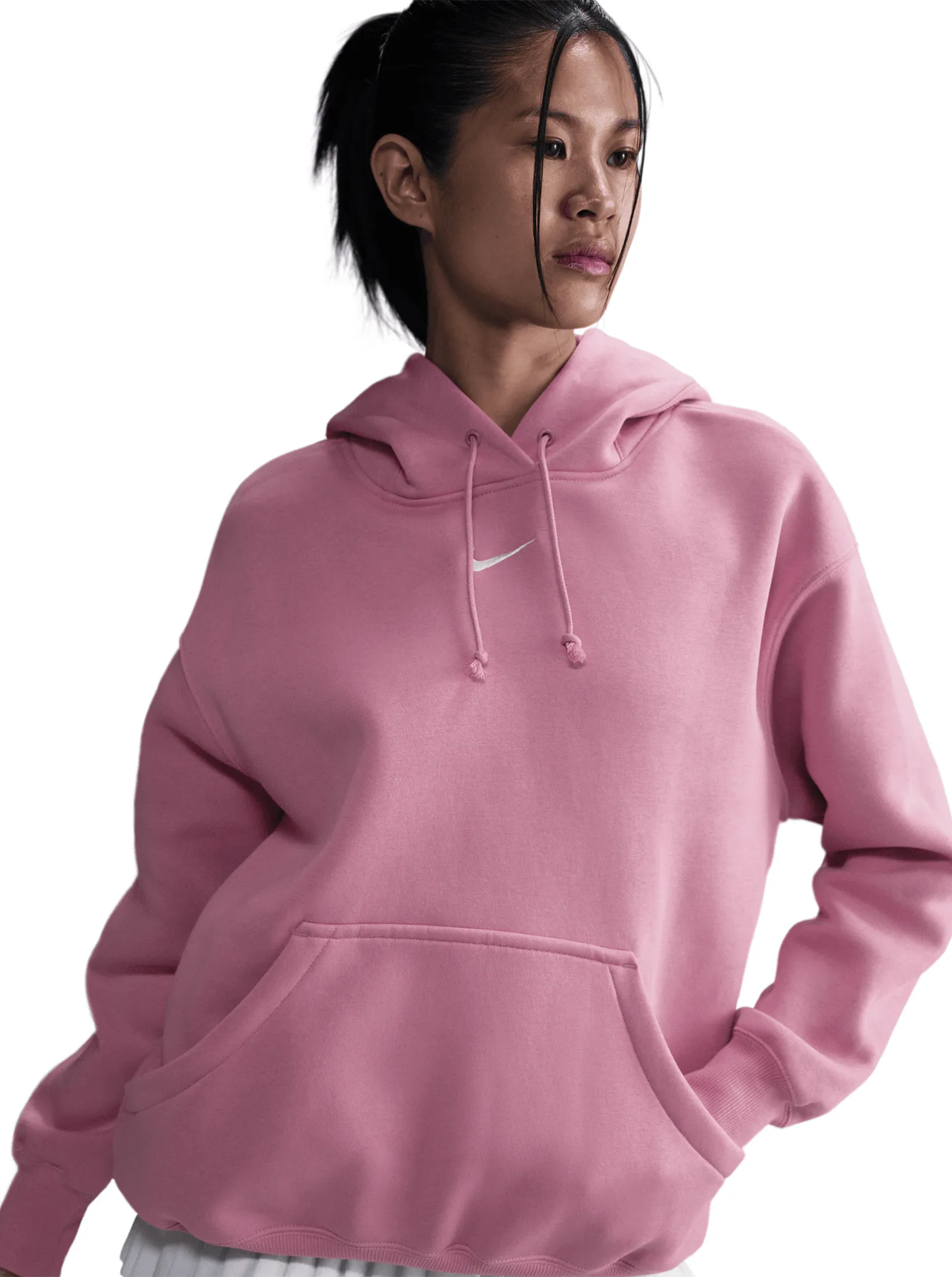 Phoenix Fleece Oversized Pullover Hoodie All Season Versatility Flexible Hood Structure