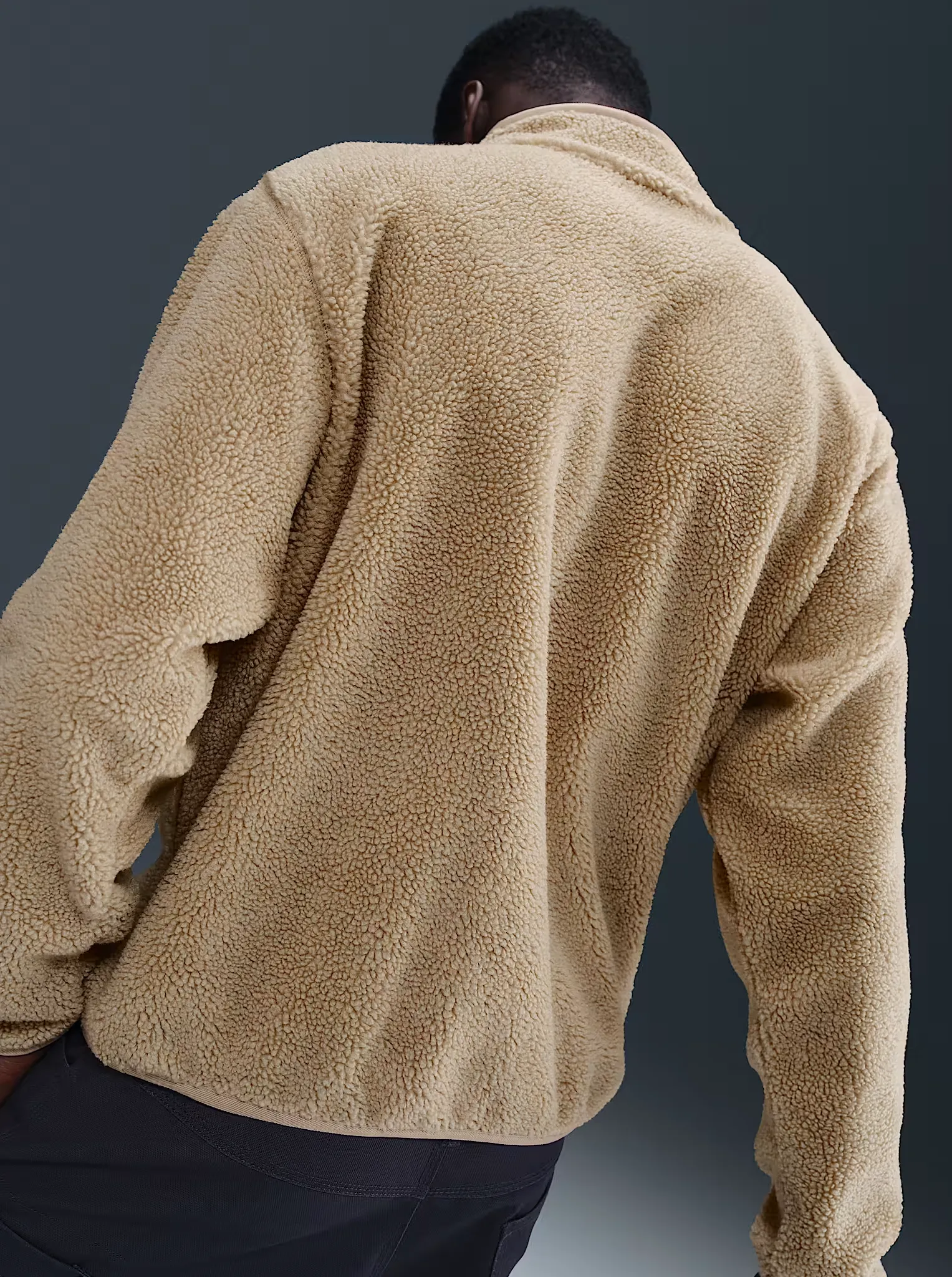Spring clothing Hare like 1/4 Zip Sherpa Track Top
