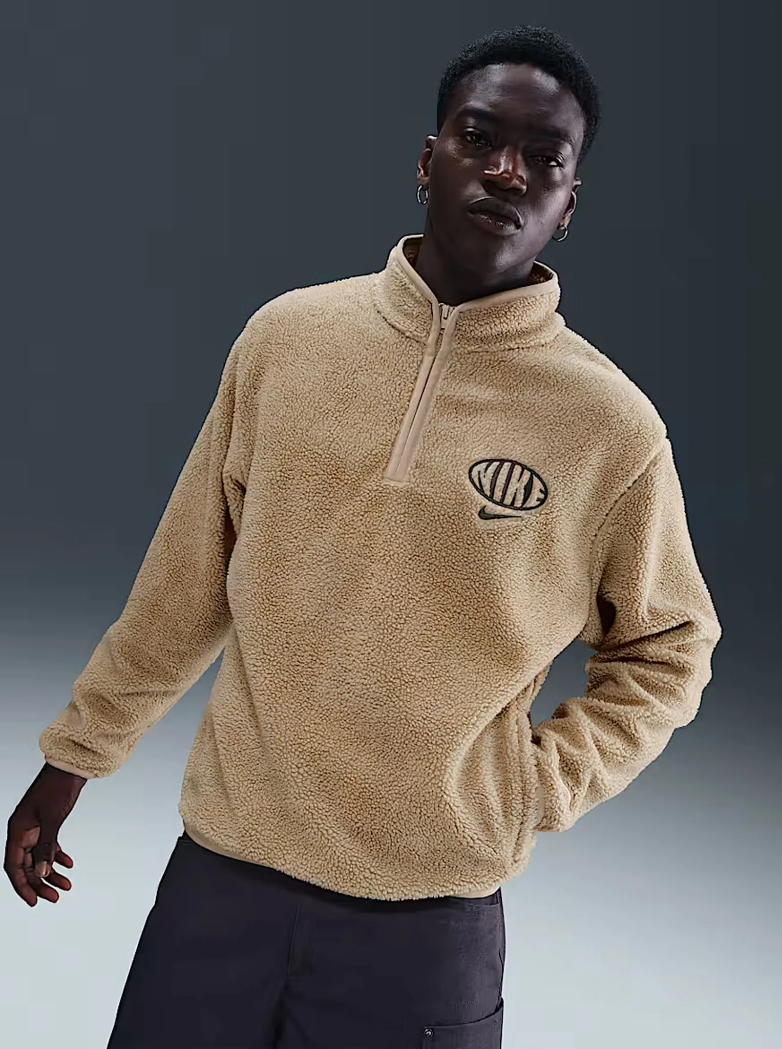 1/4 Zip Sherpa Track Top Lifestyle Energy Urban Day
