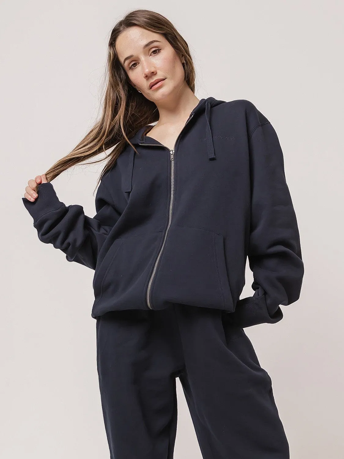 Durable Reinforcements Classic Full Zip in Midnight Navy