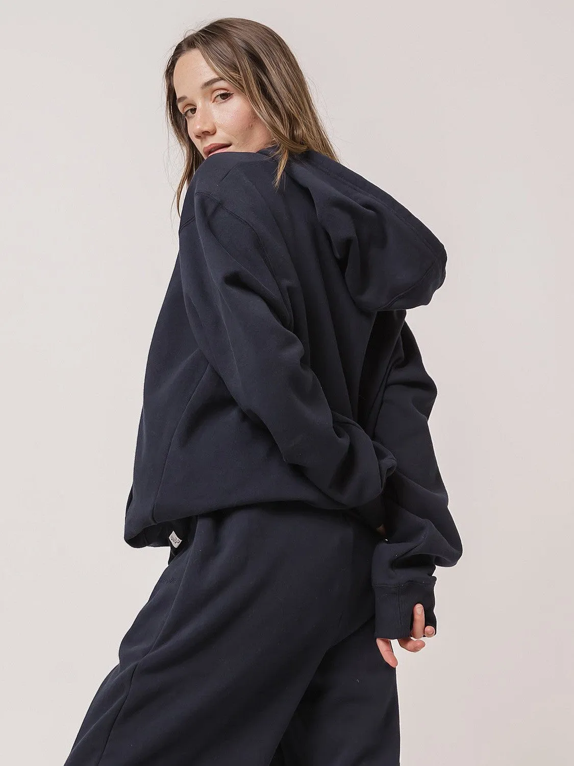 Classic Full Zip in Midnight Navy Ultra Soft Handfeel